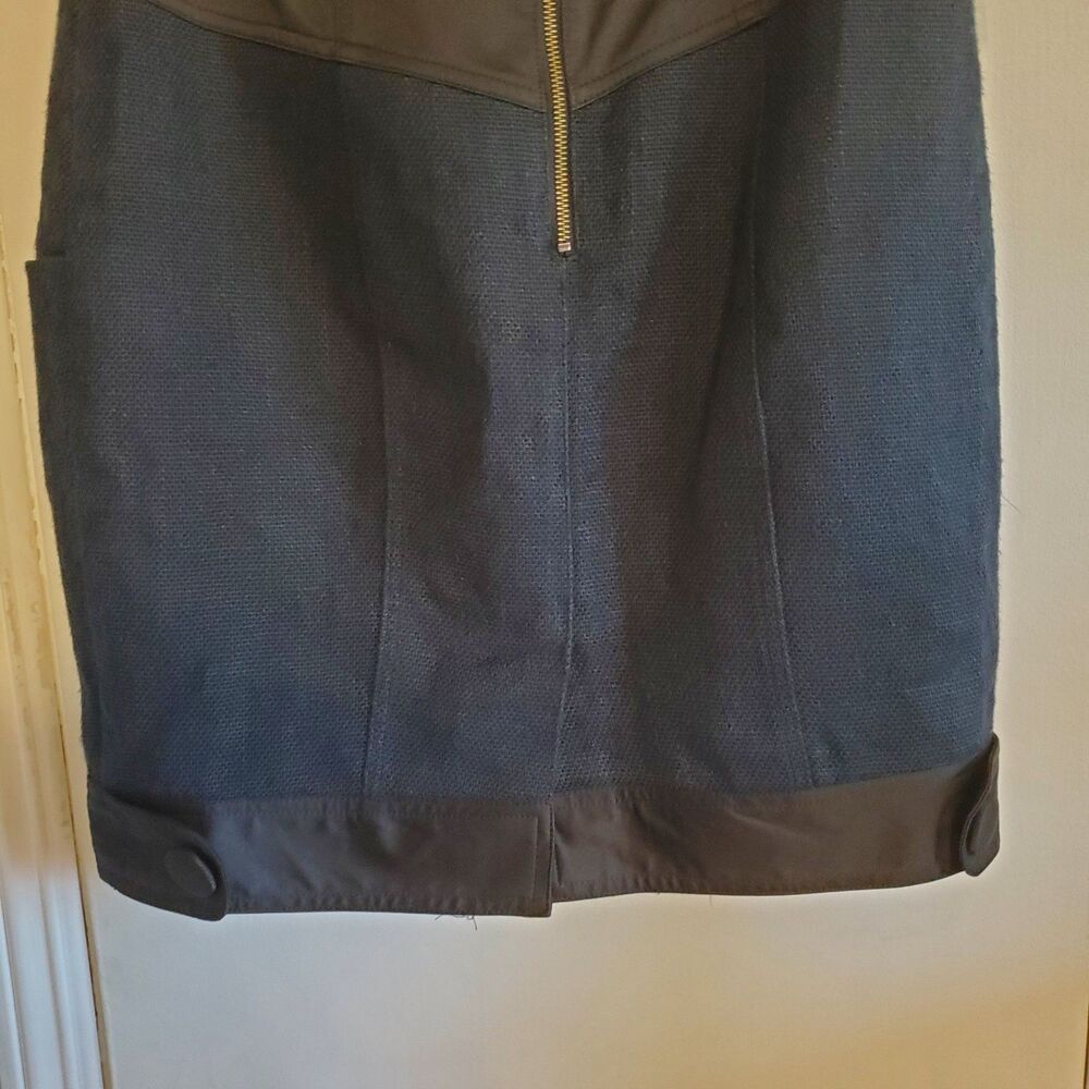 Nanette Lepore Women's Linen Pencil Skirt Size 12 Career Office Classic Twee Y2K - Picture 9 of 16